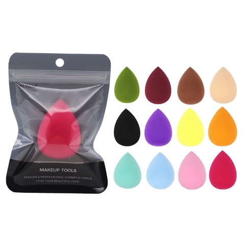 Hydrophiler Latexfreier Make-up-Schwamm In Tropfenform Kosmetik-Puff Für Flüssigcreme-Puder-Grundierung Nass Trocken Make-up-Tools