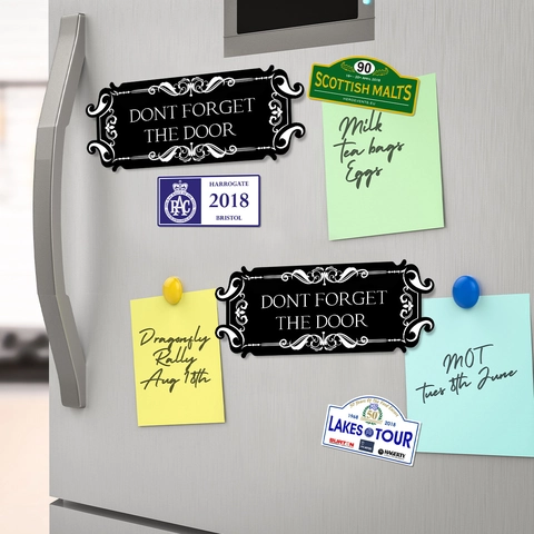 Segnale Promemoria Magnetico Non Dimenticare La Porta Calamita Frigo PVC Impermeabile Decorativo Casa Ufficio