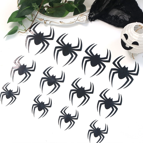 Adesivi Murali 3D Halloween Pipistrelli Ragni Farfalle Decorazione Olografica Laser Glitter Decorazioni Feste Casa