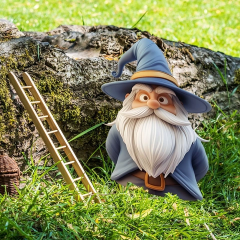 Garden Gnome Stakes Decorative Flat PVC Wizard Pumpkin Lantern Ornaments For Outdoor Yard Lawn Pathway Pastoral Decor
