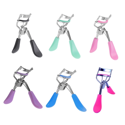 Weitwinkel Wimpernzange Edelstahl Silikonpad Ergonomischer Griff Professionelles Augen Make-up Tool Tragbar Für Frauen