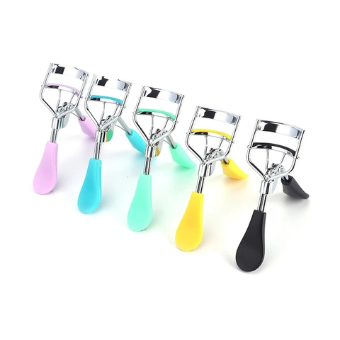 Weitwinkel Wimpernzange Edelstahl Silikonpad Ergonomischer Griff Professionelles Augen Make-up Tool Tragbar Für Frauen