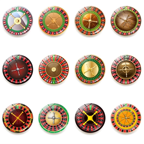 Calamita da Frigo a Ruota della Roulette in Vetro di Cristallo Adesivo Magnetico Rotondo per Frigorifero Tema Casinò Cucina Decorazione Casa