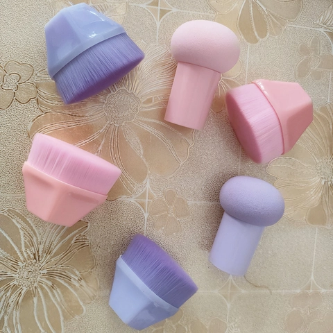 Hoge Dichtheid Bloemblaadje Foundation Borstel Synthetische Vezel Platte Make-up Borstel Voor BB Crème Gezicht Schoonheid Tool Voor Vrouwen