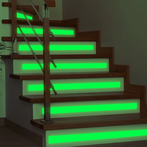 Luminous Glow In The Dark Holographic Stair Edge Decorative Tape PVC Self Adhesive Safety Warning Sticker For Home Decor