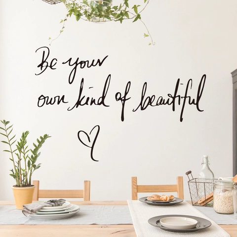 Inspirational Quote Wall Decal Be Your Own Kind Of Beautiful PVC Waterproof Removable Sticker Home Decor