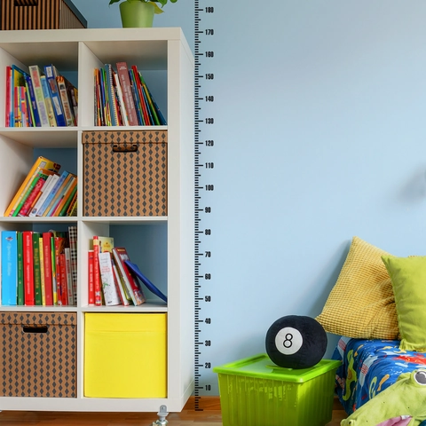 Kids Growth Chart Height Measurement Wall Sticker Simple PVC Ruler For Bedroom Nursery Decorative Removable