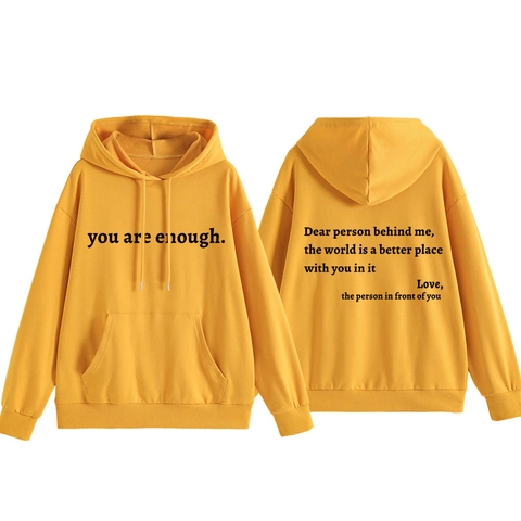Women Inspirational Letter Print Hoodie Cotton Blend Oversized Long Sleeve Pullover Sweatshirt Casual Top
