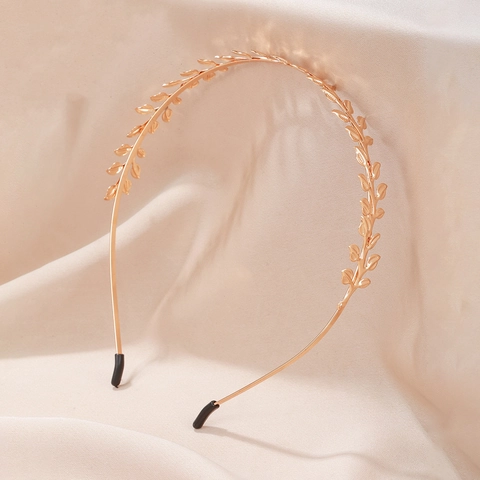 Cerchietto Foglia Lega Di Metallo Alloro Stile Dea Greca Fascia Per Capelli Minimalista Elegante Copricapo Per Donne