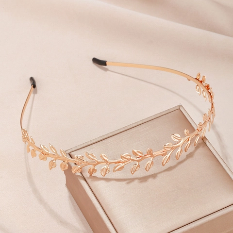 Cerchietto Foglia Lega Di Metallo Alloro Stile Dea Greca Fascia Per Capelli Minimalista Elegante Copricapo Per Donne