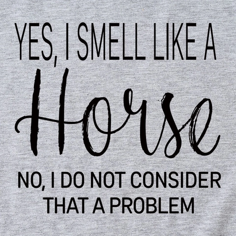 Women's Casual Cotton Blend T-Shirt Humorous Horse Slogan Print Round Neck Short Sleeve Top Streetwear Daily Summer Clothing