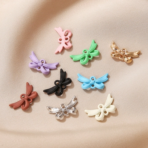 Breloques Noeud Papillon Pendants Alliage Fabrication Bijoux DIY Fournitures Artisanat Accessoires Laqués Colorés