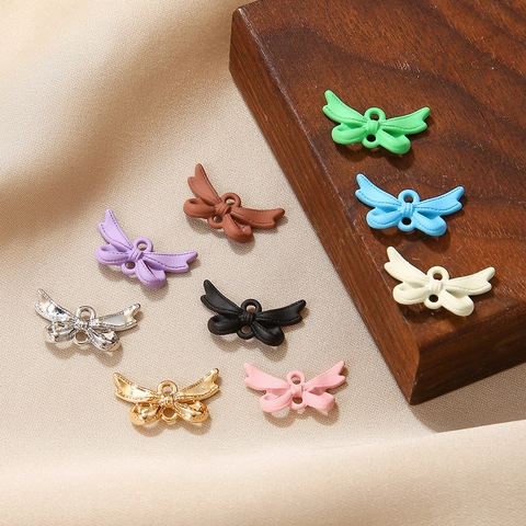 Breloques Noeud Papillon Pendants Alliage Fabrication Bijoux DIY Fournitures Artisanat Accessoires Laqués Colorés