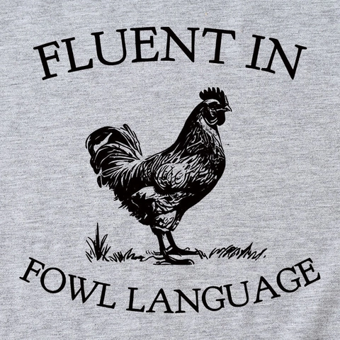 T-Shirt Donna Manica Corta Girocollo Misto Cotone Grafica Gallo Gioco Di Parole Stampa Lettere Top Estivo Casual Vestibilità Ampia