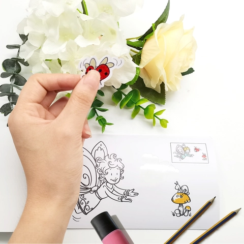 Libro Da Colorare Per Bambini E Pennarelli Adesivi Graffiti Animali Della Foresta Per Disegno E Educativo