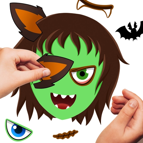 Autocollants Muraux Halloween Cartoon DIY PVC Expressions De Visage Citrouille Fantôme Toile D'Araignée Décoration Maison