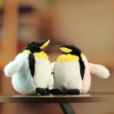 Cute Penguin Plush Keychain Soft Stuffed Animal Doll Bag Hanging Pendant Decoration Birthday Gift For Kids Boys Girls