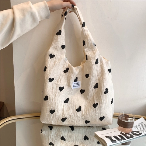 Damen Tote Bag Gestrickt Herz Print 3D Floral Große Kapazität Strukturierte Umhängetasche Für Casual Pendeln