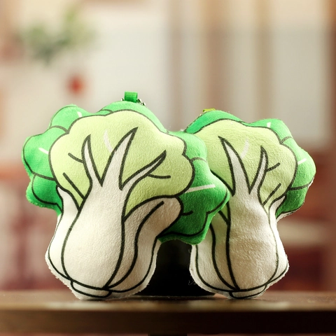 Llavero De Peluche De Col China Lindo Colgante De Bolsa De Verduras Juguete De Peluche Suave Para Mochila