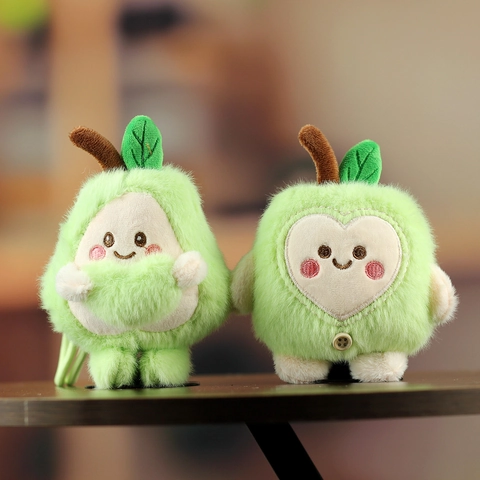 Simpatico Portachiavi in Peluche di Avocado per Borse Giocattolo di Peluche di Frutta Morbida Ciondolo Chiave Regalo di Decorazione