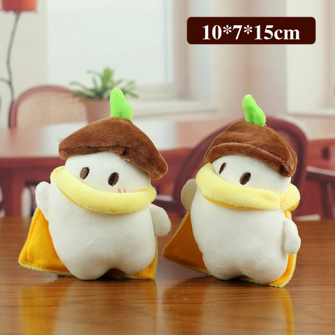 Süße Plüsch Rettich Charakter Puppe Mit Schal Und Eichelhut Weiches Kuscheltier Spielzeug Anhänger Für Tasche Deko Kinder Geschenk