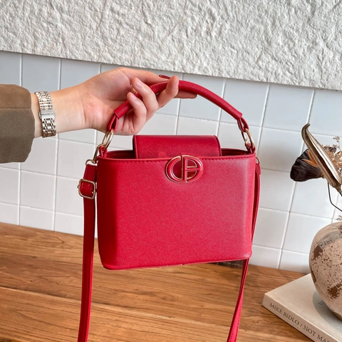 Borsa A Tracolla Donna Elegante In Pelle PU Texturizzata Borsa A Mano Con Fibbia In Metallo Tracolla Regolabile Retro Semplice Borsa Quadrata