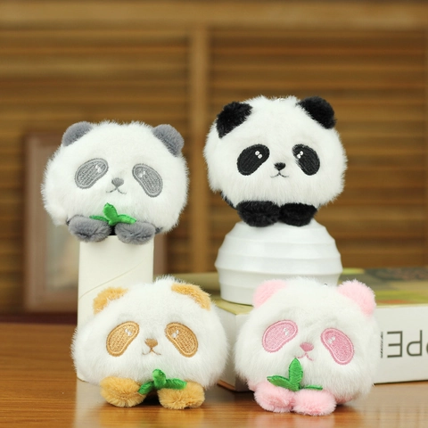Süßer Panda Plüsch Schlüsselanhänger Mini Tierpuppe Taschenanhänger Für Damen Mädchen Rucksack Dekoration Weiches Plüschtier Geschenk