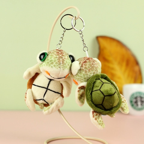 Portachiavi Peluche Tartaruga Marina Carino Animale Di Peluche Morbido Ciondolo Per Borsa Tartaruga Per Accessori Zaino