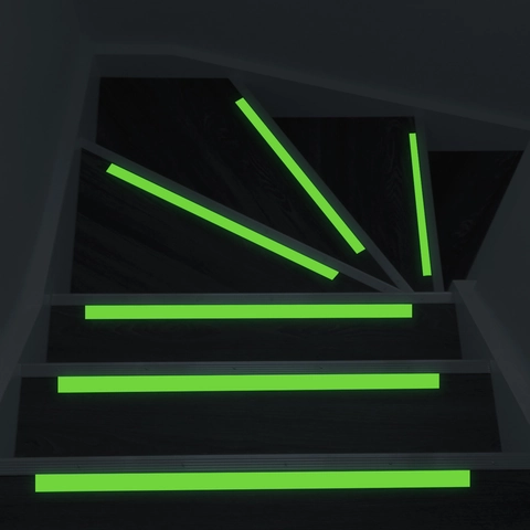 Ruban Lumineux Brille Dans Le Noir Autocollant Escalier Holographique PVC Auto-Adhésif Décoration Maison Ligne Sécurité Déco