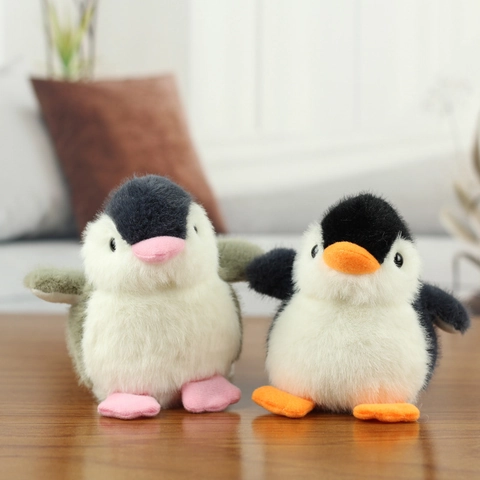 Süßer Pinguin Plüsch Schlüsselanhänger Taschenanhänger Weiches Stofftier Spielzeug Cartoon Puppe Ornament Für Rucksack Schlüssel Geschenk