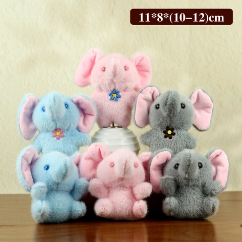 Portachiavi Elefante di Peluche Morbido Animale Di Pezza Bambola Ciondolo Per Borsa Regalo Per Bambini Festa Di Nozze Rosa Blu Grigio