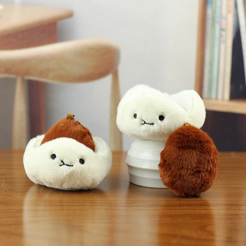Simpatico Portachiavi in Peluche a Forma di Cibo Morbido Ciondolo per Borsa a Forma di Panino per Donna Adolescenti