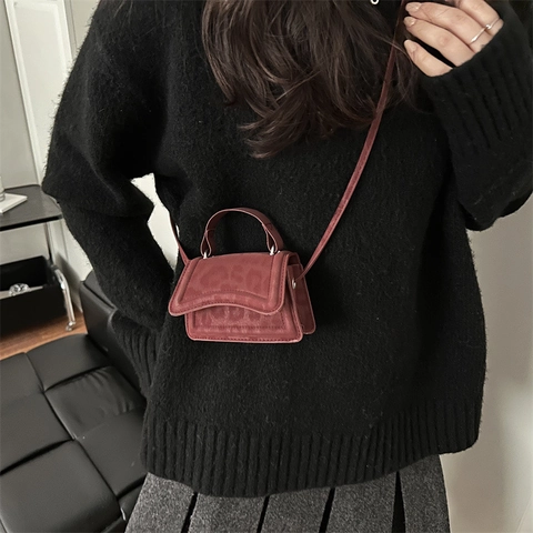 Bolso de Hombro Vintage Mini Cuadrado Pequeño para Mujer Estampado de Leopardo Bolso de Mano de Cuero Sintético Cierre Magnético Bolso Bandoulière Accesorio de Moda Niche