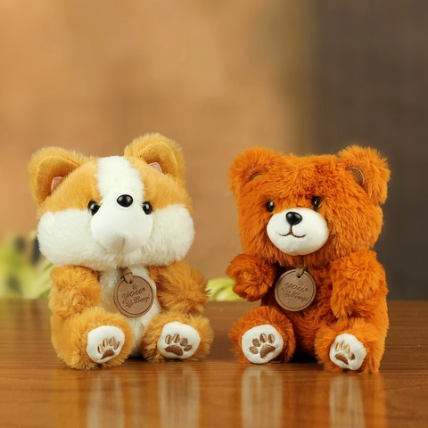 Cute Animal Plush Toy Scented Stuffed Animal Panda Pig Rabbit Dinosaur Shiba Inu Bear Soft Long Pile Plush Doll Gift