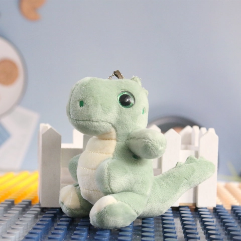 Llavero De Peluche De Dinosaurio Lindo Colgante De Mochila T-Rex Suave Juguete Muñeca Animal De Dibujos Animados