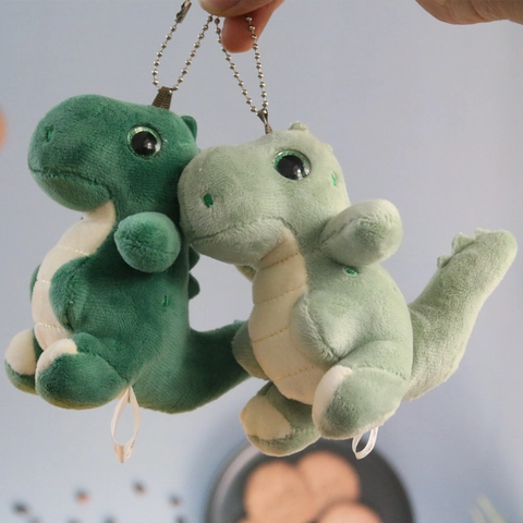 Llavero De Peluche De Dinosaurio Lindo Colgante De Mochila T-Rex Suave Juguete Muñeca Animal De Dibujos Animados