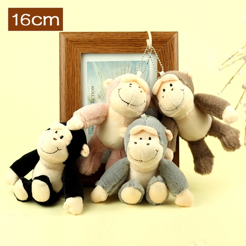 Süßer Cartoon Gorilla Plüsch Schlüsselanhänger Weiches Kuscheltier Affe Taschenanhänger Für Rucksack Damen Mädchen Geschenk