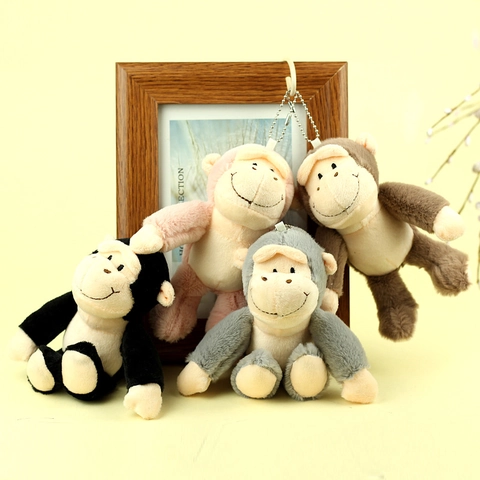 Süßer Cartoon Gorilla Plüsch Schlüsselanhänger Weiches Kuscheltier Affe Taschenanhänger Für Rucksack Damen Mädchen Geschenk