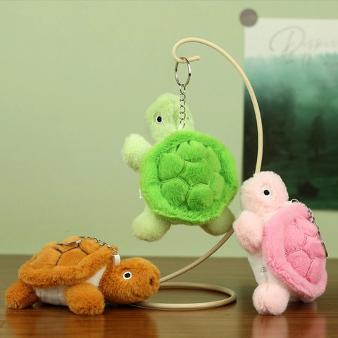 Adorabile Portachiavi Tartaruga Peluche Animale Di Peluche Morbido Ciondolo Tartaruga Marina Fascino Borsa Regalo