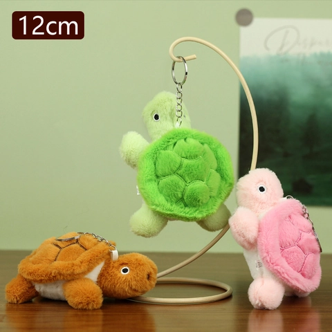 Adorabile Portachiavi Tartaruga Peluche Animale Di Peluche Morbido Ciondolo Tartaruga Marina Fascino Borsa Regalo