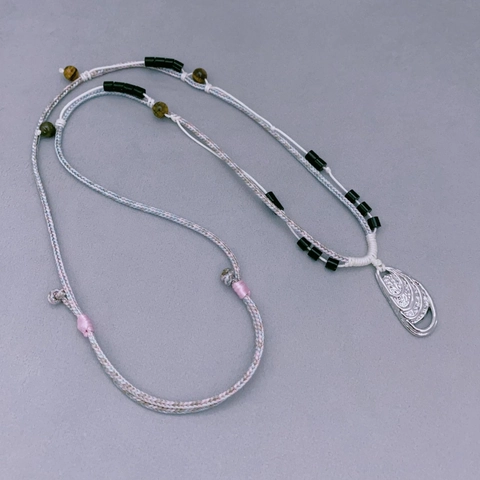 Böhmische Lange Anhänger Halskette Buntes Handgewebtes Seil Kupfer Muschel Perlen Ethnischen Stil Schmuck Für Damen