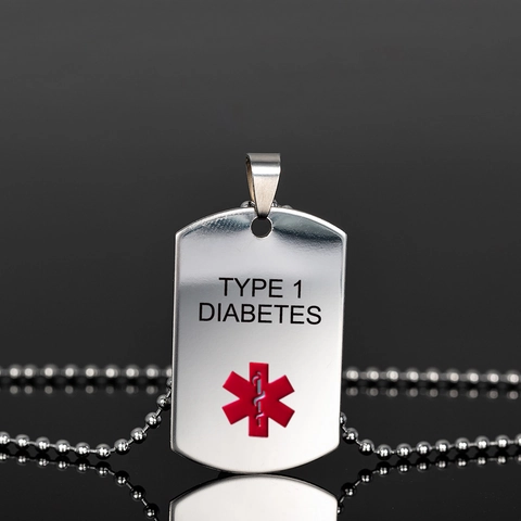 Medizinische Notfall ID Halskette Edelstahl Dog Tag Notfall Gesundheitsidentifikation Anhänger Schmuck Für Herren Damen
