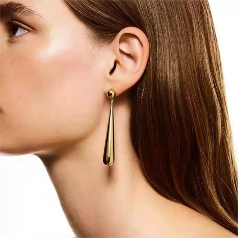Minimalist Teardrop Drop Earrings For Women Elegant Long Bar Dangle Jewelry With 925 Sterling Silver Earring Post