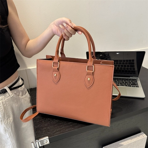 Women Handbags Saffiano PU Leather Large Capacity Crossbody Bag Office Business Work Tote With Adjustable Strap