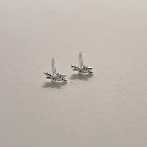 Pendientes De Botón Con Nudo Minimalistas Acero Inoxidable Joyería Geométrica De Moda Para Mujer Diario