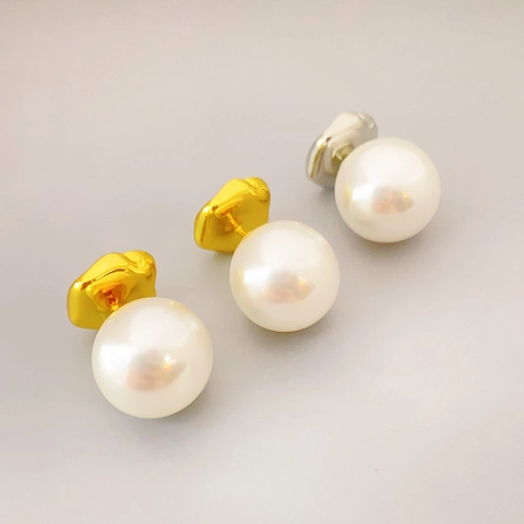 Vintage Camellia Flower Enamel Artificial Pearl Stud Earrings With 925 Sterling Silver Earring Post French Luxury Jewelry For Women