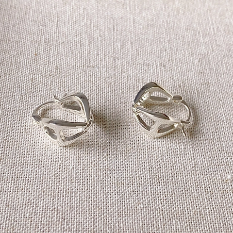 Geometrische Hohle Creolen Kupfer 18K Vergoldet Gedreht Minimalistisch Modeschmuck Für Frauen