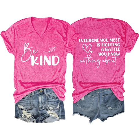 Women V Neck Short Sleeve T Shirt Cotton Polyester Inspirational Letter Print Graphic Casual Summer Tops
