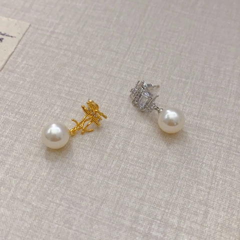 Hohle Geometrische Hängeohrringe Mit 925 Sterling Silber Ohrring Stecker Zirkon Und Süßwasserperle Für Damen Elegant