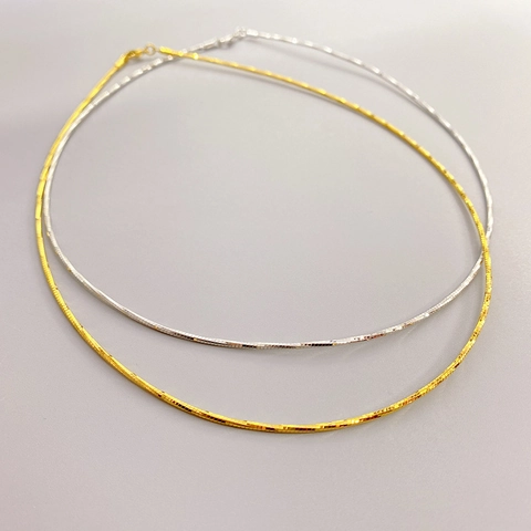 Collier en Laiton Plaqué Or 18K Maille Miroir Serpent pour Femme Minimaliste Style INS Chaîne de Clavicule Bijoux Cadeau